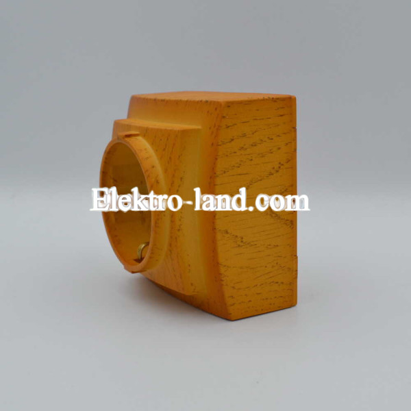 Розетка Nilson Themis 1-я с заземлением дуб (26251017)